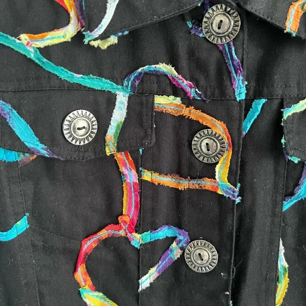 Sara Studio Western Cotton Funky Light Jacket - Picture 2 of 4